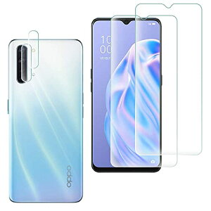 OPPO Reno3 A ガラスフィルム 2枚 + 2枚 Reno3 A カメラ 強化ガラス OPPO Reno3 A ガラスフィルム 液晶保護フィルム 全面保護 耐衝撃 極薄 気泡ゼロ 指紋防止 送料無料