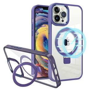 iPhone 15 Pro P[X Ot Jo[ NA MagSafe }OZ[t O X^h X^ȟ^P[X LbNX^h ^ y  wʃNA iPhone 15 Prop X}zO Jo[ (iPhone 15 Pr