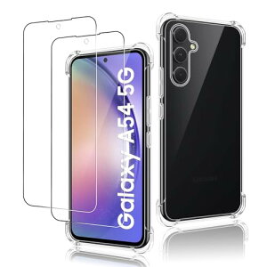 Galaxy A54 5G P[X NA (1) + KXtB (2) SC-53D SCG21 t یtB CA[ Uh~ ϏՌ Ȕw MNV[ A54 X}zP[X  TPU Jo[ gуP[X wh~ 