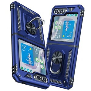 Galaxy Z Flip6 5G �P�[�X �����O �ϏՌ� �Ռ��z�� ���h�~ �S�ʕی� �J�����ی� �X�^���h�t�� TPU+PC�o���p�[ �w��h�~�΍� ��d�\�� 360�x��] �h�o �ԍڃz���_�[���ϖh�~ �y�� ���^ �Ϗ��� ���S��