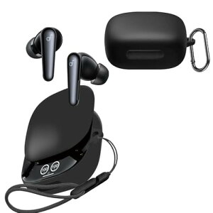 Anker Soundcore Liberty 4 Pro �P�[�X �V���R���f�ސ� ���C�����X �C���[�z�� �V���R�����[�P�[�X �֗� ���s �y�� �S�ʕی�J�o�[ �L�Y�h�~ �h�o �h�k �y�ʏ��^ �ی�P�[�X �����h�~ �j�����p ���[ 