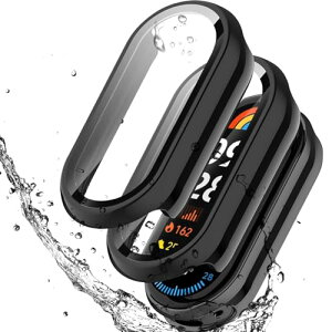 [2���Z�b�g] Xiaomi Smart Band 9 �J�o�[ xiaomi smart band 9 (�V���I�~ �X�}�[�g�o���h9) �{��3D�ȖʃG�b�W �����^ PC+�K���X�f�� �����ߗ��L�Y�h�~ �ȒP�Ɏ��t���E�� �S�ʕی� �w��h�~ xiaomi smart band 9 