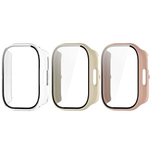 Redmi watch5 Active �J�o�[ ��̌^ �ی�P�[�X PC���P�[�X+�K���X�t�B���� �h�o�ی�t�B���� ������ �d���Ė��Ղɋ��� Redmi watch5 Active�S�ʕی�P�[�X 3�� (3�F-B)