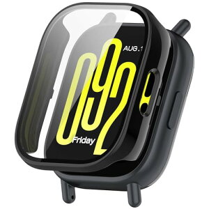 �V���I�~ Redmi Watch 5 Lite �J�o�[ xiaomi (�V���I�~) Redmi Watch 5 Lite �P�[�X PC�f�� �J�o�[ �K���X�t�B������̌^ �S�ʕی� ��d�\�� �h�o �� �L�Y�h�~ �y�� (�u���b�N)