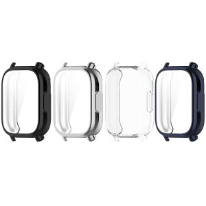 Redmi Watch 5 Active �J�o�[ �\�t�g TPU �P�[�X �t���J�o�[ �\�t�g�J�o�[ ���b�L���H ��̌^�S�ʕی�J�o�[ �ϏՌ��� �w��h�~ ���삵�₷�� �����^ (�u���b�N�{�����{�V���o�[�{�u���[)