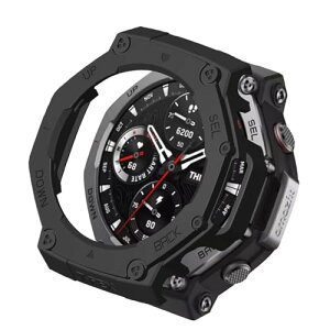 Amazfit T-Rex 3 �P�[�X �V���R���� �J�o�[ �ی�P�[�X �ϏՌ� �S�ʕی� �Ռ��z�� �ȈՒ��E �y�� ���ϋv �ی�J�o�[ Amazfit T-Rex 3 �Ή�