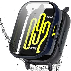 Redmi Watch 5 lite �P�[�X 3D���p�G�b�W �����^ PC+�K���X�f�� ��̌^ �V���I�~ (xiaomi) redmi watch 5 lite �J�o�[ �����ߗ� �L�Y�h�~ �w��h�~ �ȒP�Ɏ��t���E�� �S�ʕی� (�u���[)