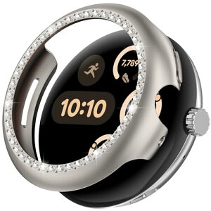 Google pixel watch3 �o���p�[ �L���L�� �P�[�X 45mm PC �y�ʌ^ �N���X�^�� �s�J�s�J �����ȒP �V���v�� �J�o�[ �O�[�O���s�N�Z���E�H�b�` �V���[�Y3 �P�[�X (�X�^�[���C�g 45mm)