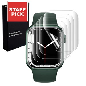 Apple Watch Series 7 / 8 / 9 �t�B���� 41mm �A�b�v���E�H�b�` Series 7 / 8 / 9 �p��ʕی�t�B���� 41mm TPU�t�B���� �L�Y�C�� �A�b�v���E�H�b�`�ی�t�B���� ��ʕی�V�[�g �t���V�[�� �t�B�����J�o�[ 