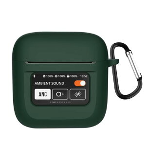 JBL TOUR PRO 3 �P�[�X TOUR PRO 3 �J�o�[ �����h�~ �L�Y�h�~ �V���R���P�[�X LED���C�g�������� �����[�d�\ �S�ʕی� �J���r�i�t�� (�O���[��)