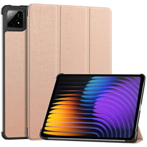 Xiaomi Pad 7 / Xiaomi Pad 7 Pro �P�[�X �X�^���h�@�\�t�� �J���O�ܔ��^�X�^���h�P�[�X PU���U�[ Xiaomi Pad7 / Xiaomi Pad7 Pro �J�o�[ (���[�Y�S�[���h)