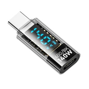 USB4.0 Type-C �f�W�^���f�B�X�v���C USB-C �I�X - ���X�����A�_�v�^ �����V�F�� 140W �d���d���Ď��e�X�^�[ ���o�� �X�}�[�g LED �f�B�X�v���C