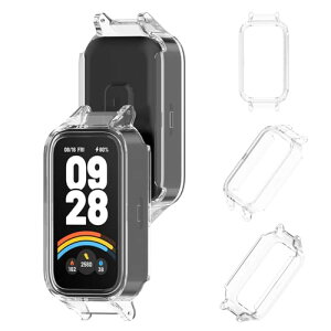 Xiaomi Smart Band 9 Active �P�[�X PC�f�� �y�� �ϏՌ� ���h�~ �ی�J�o�[ xiaomi smart band 9 active �S�ʃJ�o�[ �ϖ��C �ی�P�[�X (�N���A)