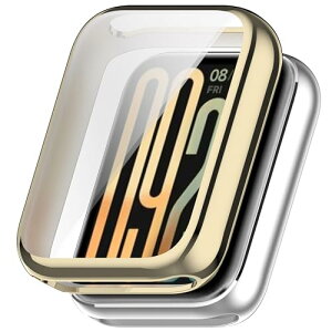 Xiaomi Smart Band 9 Pro �P�[�X �V���I�~ �X�}�[�g�o���h9 Pro �\�t�g�P�[�X �S�ʕی� �ϏՌ� �_�炩�� ���b�L �E���ȒP TPU �E�I�b�` �ی�P�[�X �����^ �J�o�[ Xiaomi Mi Band9 Pro �o���p�[ (�S�[���h)