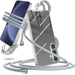 Galaxy S25 5G �P�[�X �V�����_�[ �N���A SC-51F SCG31 �X�}�z�P�[�X �M�����N�V�[ S25 �J�o�[ ���|�� �΂߂��� �ϏՌ� ���� TPU ���^ �y�� �R�t�� �΂߂��� �D��X�g���b�v�t�� �l�b�N�X�g���b�v ����