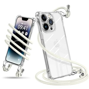 iPhone 14 Pro Max �P�[�X �V�����_�[ �N���A �X�}�z�P�[�X �A�C�t�H��14ProMax �J�o�[ ���|�� �΂߂��� �ϏՌ� ���� TPU ���^ �y�� �g�уP�[�X �R�t�� �΂߂��� �D��X�g���b�v�t�� �l�b�N�X�g���b�v