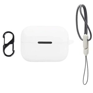 Anker Soundcore AeroClip �P�[�X �ی�J�o�[ ���C�����X�C���z�� �V���R�� �J�o�[ (�J���r�i+�X�g���b�v�t��) �]�|�h�~ �����~���h�~ �Ռ��h�~ �����\�[�d�\ �h�� �h�o (�z���C�g)