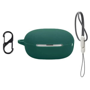 QCY MeloBuds N30 �P�[�X �ی�J�o�[ ���C�����X�C���z�� �V���R�� �J�o�[ (�J���r�i+�X�g���b�v�t��) �]�|�h�~ �����~���h�~ �Ռ��h�~ �����\�[�d�\ �h�� �h�o (�O���[��)