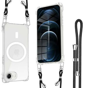 iPhone16e / se4 �P�[�X Magsafe�Ή� �}�O�l�b�g���� �A�C�t�H��16e / se4 �P�[�X �V�����_�[ �X�g���b�v1���t�� �R�t�� ��|�� ������ �΂ߊ|�� ���������\ �X�g���b�v�z�[���t�� �ϏՌ� �V���R�� 