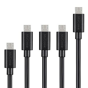 [5�{�Z�b�g] �}�C�N�� USB �P�[�u�� ���� USB 2.0 A �I�X-]�}�C�N�� B �����Ə[�d �P�[�u�� Samsung HTC Sony Sharp Motorola,LG Google Nokia �Ȃ� �Ή� (0.3m + 1.0m x 3 + 1.8m ��)