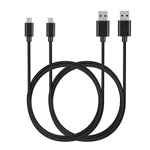 [2�{�Z�b�g] �}�C�N�� USB �P�[�u�� ���� Usb 2.0 A �I�X-]�}�C�N�� B �����Ə[�d �P�[�u�� Samsung Htc Sony Sharp Motorola,LG Google Nokia �Ȃ� �Ή� (1.8m ��)