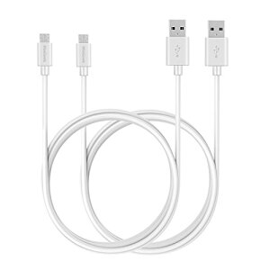 [2�{�Z�b�g] �}�C�N�� USB �P�[�u�� ���� Usb 2.0 A �I�X-]�}�C�N�� B �����Ə[�d �P�[�u�� Samsung Htc Sony Sharp Motorola,LG Google Nokia �Ȃ� �Ή� (1.8m ��)