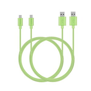 [2�{�Z�b�g] �}�C�N�� USB �P�[�u�� ���� Usb 2.0 A �I�X-]�}�C�N�� B �����Ə[�d �P�[�u�� Samsung Htc Sony Sharp Motorola,LG Google Nokia �Ȃ� �Ή� (1.8m ��)