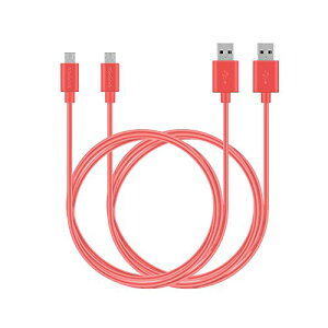 [2�{�Z�b�g] �}�C�N�� USB �P�[�u�� ���� Usb 2.0 A �I�X-]�}�C�N�� B �����Ə[�d �P�[�u�� Samsung Htc Sony Sharp Motorola,LG Google Nokia �Ȃ� �Ή� (1.8m �s���N)