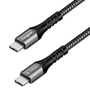 USB�P�[�u�� USB C - C�P�[�u�� USB 3.1 Type C Gen 2�}���[�d�P�[�u�� 100W�d�͋��� 10Gbps�f�[�^�]�� 4K@60Hz�r�f�I�o�� Type-C�f�o�C�X�����Oculus Quest�Ή� (1.8m �u���b�N)