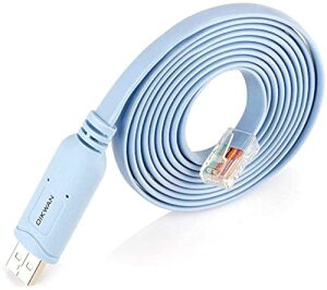 �R���\�[���P�[�u�� USB-RJ45 USB�P�[�u�� ���[�^�[ / �X�C�b�` / Windows 7 / 8 / 10�Ή� (10�t�B�[�g)