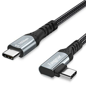 USB-C - USB C �P�[�u�� 100W �d�͋��� 3�t�B�[�g 90�x Type C 3.1 Gen 2 �R�[�h 10Gbps �f�[�^���� 5A PD �}���[�d�R�[�h E-Marker�`�b�v���� i-phone17 MacBook Pixelbook Galaxy S20 �Ή� (1M,�u���b�N)