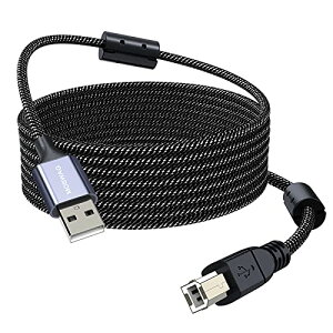 MIDI USB B �ϊ��P�[�u�� 5M MIDI �P�[�u�� USB �v�����^�[ �P�[�u�� �X�L���i�[ �P�[�u���d�q�L�[�{�[�h �f�B�I�C���^�[�t�F�C�X USB-DAC�ȂǂɑΉ�
