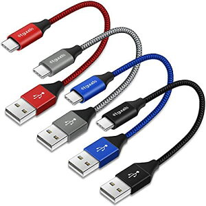 USB Type C �P�[�u�� 30cm �}���[�d �^�C�vc �P�[�u�� �Z�� ���ϋv�i�C���� �R�[�h �^�C�vc Xperia XZ3 XZ2 XZ1 Galaxy S20 S10 S9 S8 A20 A21 A30 A50 A51 Note 20 / 10 / 9 / 8 LG G5 G6 V20��Type-c�@��Ή� 0.3m 4�{�Z�b�g