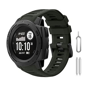 Garmin Instinct 2 / Instinct / Esports / Tide / Tactical �x���g �o���h �X�|�[�c �V���R�� ���X�g�o���h �����o���h (�`���R�[���O���[)