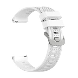 GARMIN Forerunner 158 / Forerunner 55 �x���g �����o���h 20mm �V���R�� �����j���O�E�H�b�` �o���h �K�[�~���X�}�[�g�E�H�b�`�p �x���g �A�N�Z�T���[ (�z���C�g)