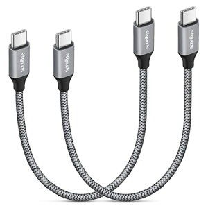USB C to C �P�[�u�� 0.3m PD�Ή� 60W�}���[�d Type C to Type C �P�[�u�� 30cm �����ϋv iPad Pro / Air MacBook Galaxy S24 S23 S22 Ultra S21 S20 S10 A55 A53 Z Flip6 / 5 Z Fold6 / 5 iPhone 16 / 15 Pro Max��USB-C�@��Ή� 2�{