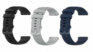 Garmin (�K�[�~��) Vivoactive6 / 5 / Venu Sq 2 / Sq �o���h �x���g 3�_�Z�b�g �V���R�� �����o���h Forerunner 165 / Approach S50 / S44 / ForeAthlete55 / Forerunner245 / 645 / vivoactive3 / Venu�Ȃǂ��Ή� 20mm �݊��i �����x��