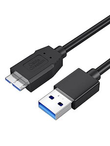 USB�P�[�u�� �}�C�N��B USB3.0 �P�[�u�� �����]���Ƌ}���[�d �O�t��HDD SSD Blu-ray BD�h���C�u �f�W�J�� Galaxy Note3 S5�ȂǂɑΉ� �u���b�N / 1M