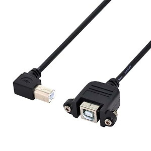 USB 2.0 Type B �v�����^�[ �X�L���i�[ �n�[�h�f�B�X�N �����f�[�^�P�[�u�� �l�W�t�� �p�l���}�E���g�p 50cm 90�x ���p
