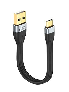 USB A to C �P�[�u�� 0.15m USB Type C�P�[�u�� ���o�C���o�b�e���[�[�d�P�[�u��60W �^�C�vC�P�[�u�� �V���b�g�P�[�u�� USB A C�}���[�d�P�[�u�� MacBook Pro,ipad pro,Chromebook Pixel,Galaxy S22�ɍ��� 0.15m