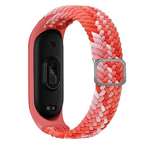 Xiaomi Mi Band 7 / 6 �o���h ���߉\ �V���R�� �L�k �X�|�[�c �J�W���A�� ���K �E�H�[�L���O �X�g���b�vBraided Solo Loop �R���p�`�u��Xiaomi Mi�o���h 7 5 6 4 3