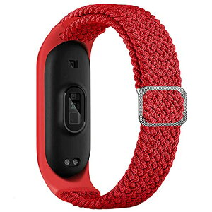 Xiaomi Mi Band 7 / 6 �o���h ���߉\ �V���R�� �L�k �X�|�[�c �J�W���A�� ���K �E�H�[�L���O �X�g���b�vBraided Solo Loop �R���p�`�u��Xiaomi Mi�o���h 7 5 6 4 3