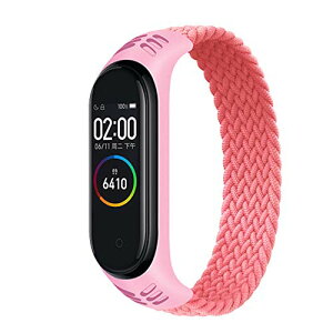 Xiaomi Mi Band 7 / 6 �o���h ���߉\ �V���R�� �L�k �X�|�[�c �J�W���A�� ���K �E�H�[�L���O �X�g���b�vBraided Solo Loop �R���p�`�u��Xiaomi Band Miband 7 5 6 4 3
