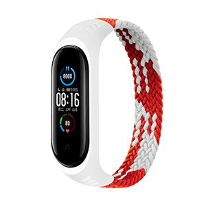 Xiaomi Mi Band 7 / 6 �o���h ���߉\ �V���R�� �L�k �X�|�[�c �J�W���A�� ���K �E�H�[�L���O �X�g���b�vBraided Solo Loop �R���p�`�u��Xiaomi Band Miband 7 5 6 4 3