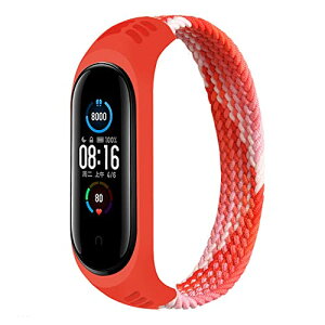 Xiaomi Mi Band 7 / 6 �o���h ���߉\ �V���R�� �L�k �X�|�[�c �J�W���A�� ���K �E�H�[�L���O �X�g���b�vBraided Solo Loop �R���p�`�u��Xiaomi Band Miband 7 5 6 4 3