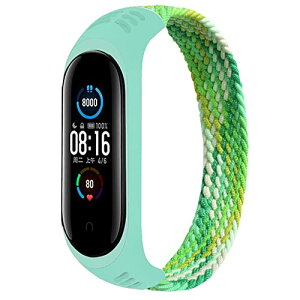 Xiaomi Mi Band 7 / 6 �o���h ���߉\ �V���R�� �L�k �X�|�[�c �J�W���A�� ���K �E�H�[�L���O �X�g���b�vBraided Solo Loop �R���p�`�u��Xiaomi Band Miband 7 5 6 4 3