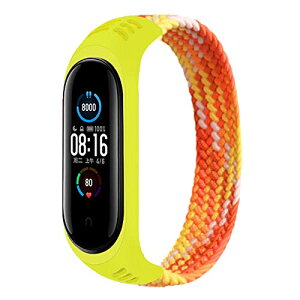 Xiaomi Mi Band 7 / 6 �o���h ���߉\ �V���R�� �L�k �X�|�[�c �J�W���A�� ���K �E�H�[�L���O �X�g���b�vBraided Solo Loop �R���p�`�u��Xiaomi Band Miband 7 5 6 4 3