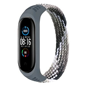 Xiaomi Mi Band 7 / 6 �o���h ���߉\ �V���R�� �L�k �X�|�[�c �J�W���A�� ���K �E�H�[�L���O �X�g���b�vBraided Solo Loop �R���p�`�u��Xiaomi Band Miband 7 5 6 4 3