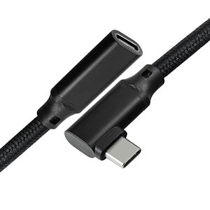 USB Type C �����P�[�u�� 3m L���^USB 3.1 Gen2 10Gbps �^�C�vc �����R�[�h �����]�� 100W 5A PD�}���[�d �A���h���C�h ���b�v�g�b�v�ȂǗl�X��usb-c�f�o�C�X�ɑΉ� �i�C�����҂� �u���b�N