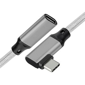USB Type C �����P�[�u�� 3m L���^USB 3.1 Gen2 10Gbps �^�C�vc �����R�[�h �����]�� 100W 5A PD�}���[�d �A���h���C�h ���b�v�g�b�v�ȂǗl�X��usb-c�f�o�C�X�ɑΉ� �i�C�����҂� �O���[